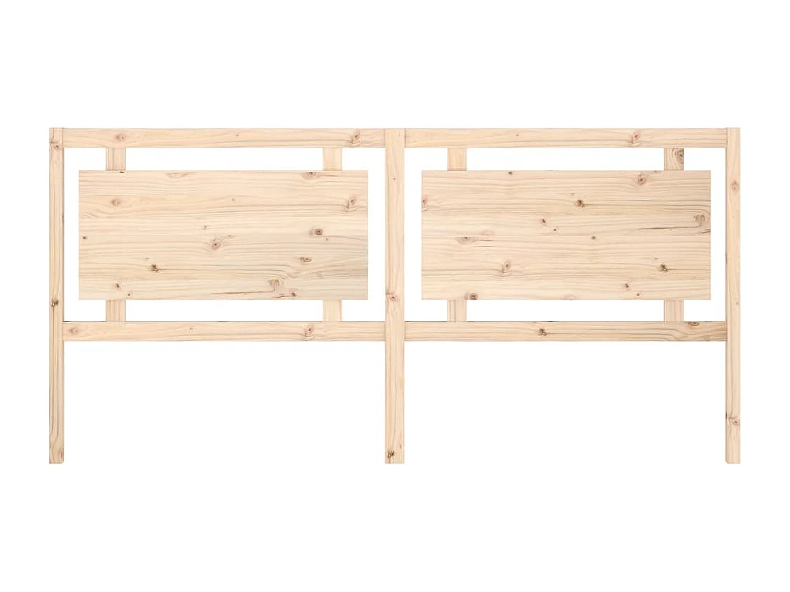 Tête de Lit | Panneau de tête pour lit Moderne 205,5x4x100 cm Bois massif de pin