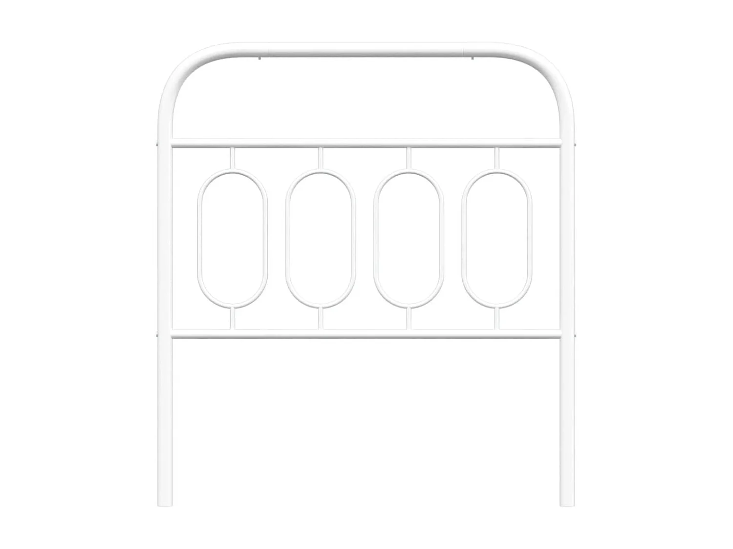 Mueble cabecero | Cabezal de cama | Cabecero de metal blanco 80 cm