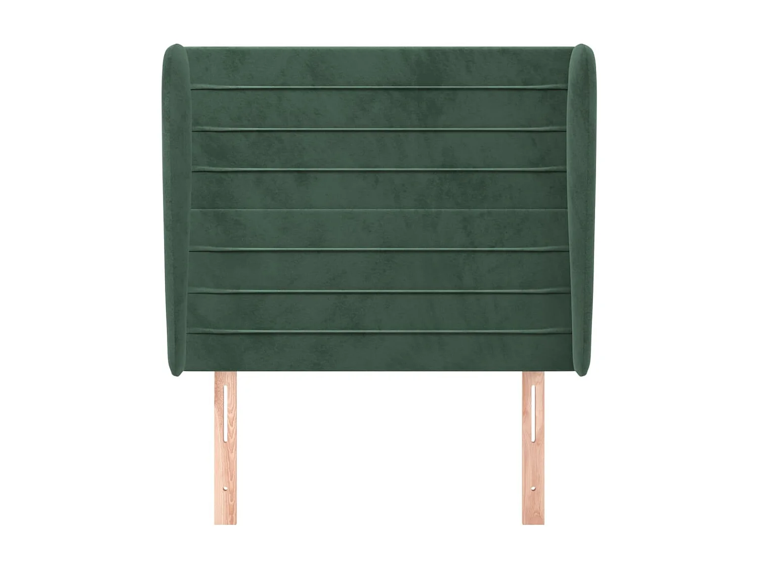 Hoofdbord | Hoofdeinde met randen 93x23x118/128 cm fluweel donkergroen