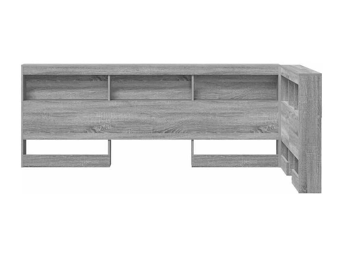 Tête de Lit de rangement | Panneau de tête pour lit Sonoma gris 90 cm Bois d'ingénierie