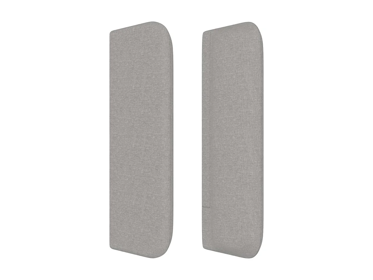 Mueble cabecero | Cabezal de cama | Cabecero de tela gris claro 93x16x78/88 cm