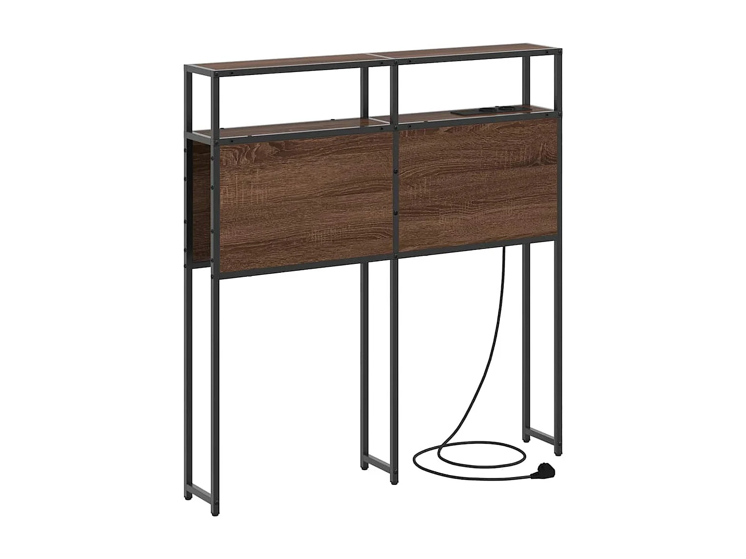 Tête de Lit de rangement | Panneau de tête pour lit Chêne marron 100 cm Bois d'ingénierie