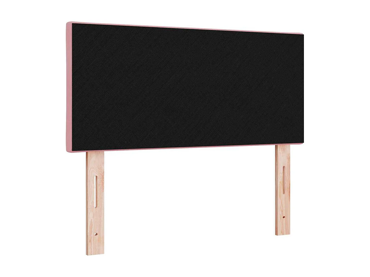Mueble cabecero | Cabecero | Cabezal de cama Montaje en la pared Geométrico Rosa 100 cm Terciopelo