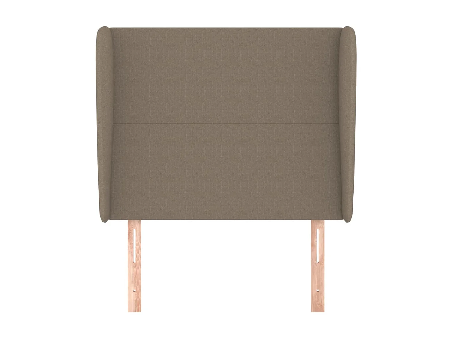Hoofdbord | Hoofdeinde met randen 93x23x118/128 cm stof taupe