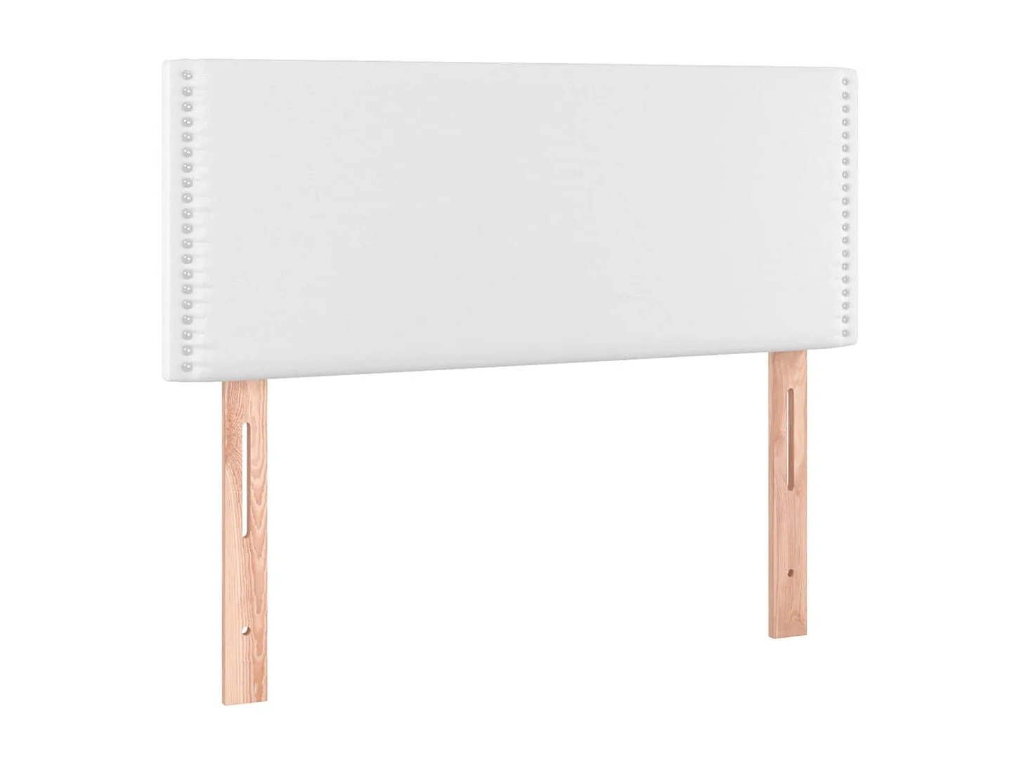 Hoofdbord | Hoofdeinde LED 100x5x78/88 cm kunstleer wit