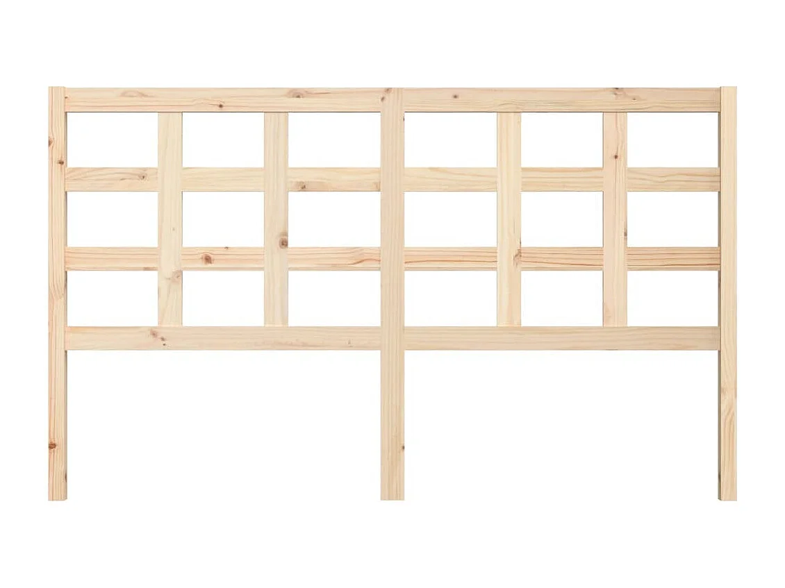 Cabecero de Cama | Cabezal de cama | Mueble de cabecero madera maciza de pino 165,5x4x100 cm