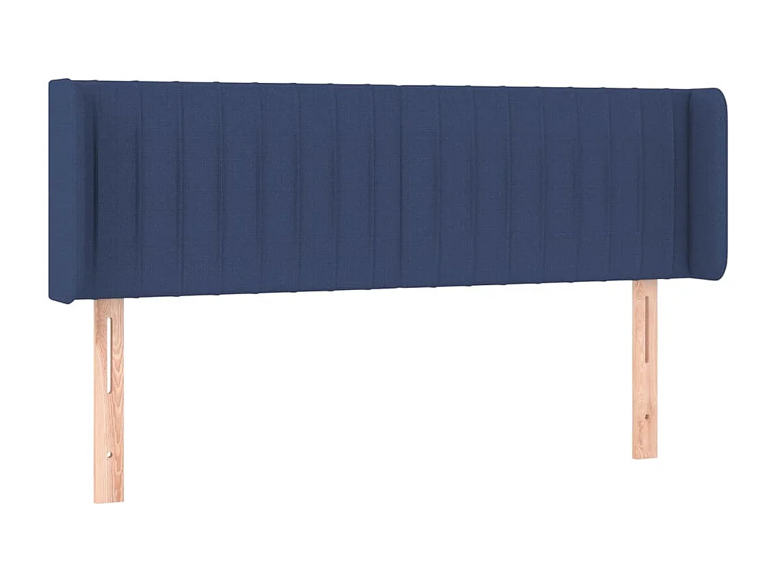 Hoofdbord | Hoofdeinde LED 147x16x78/88 cm stof blauw