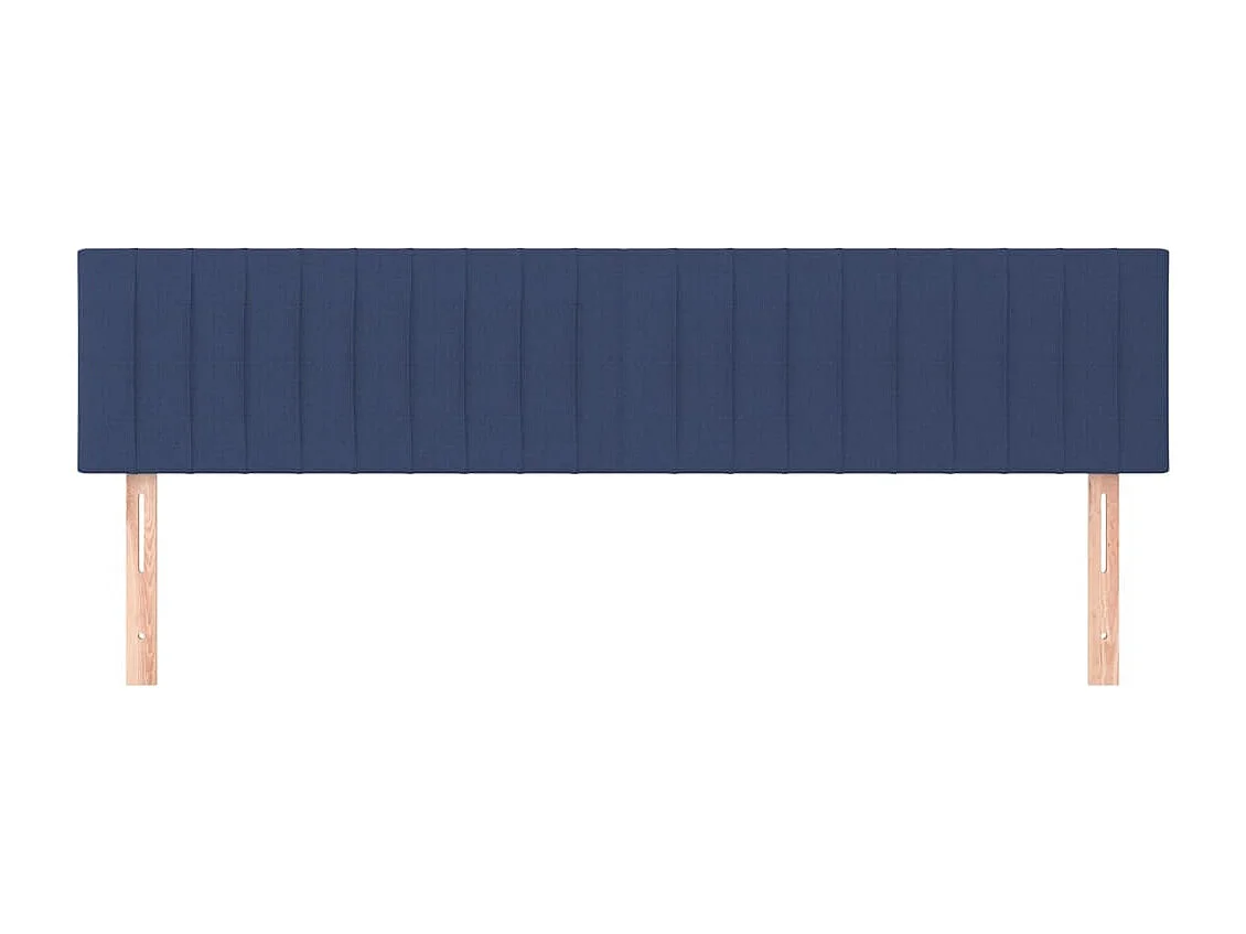 Têtes de lit | Panneaux de tête pour lit Moderne 2 pcs Bleu 80x5x78/88 cm Tissu