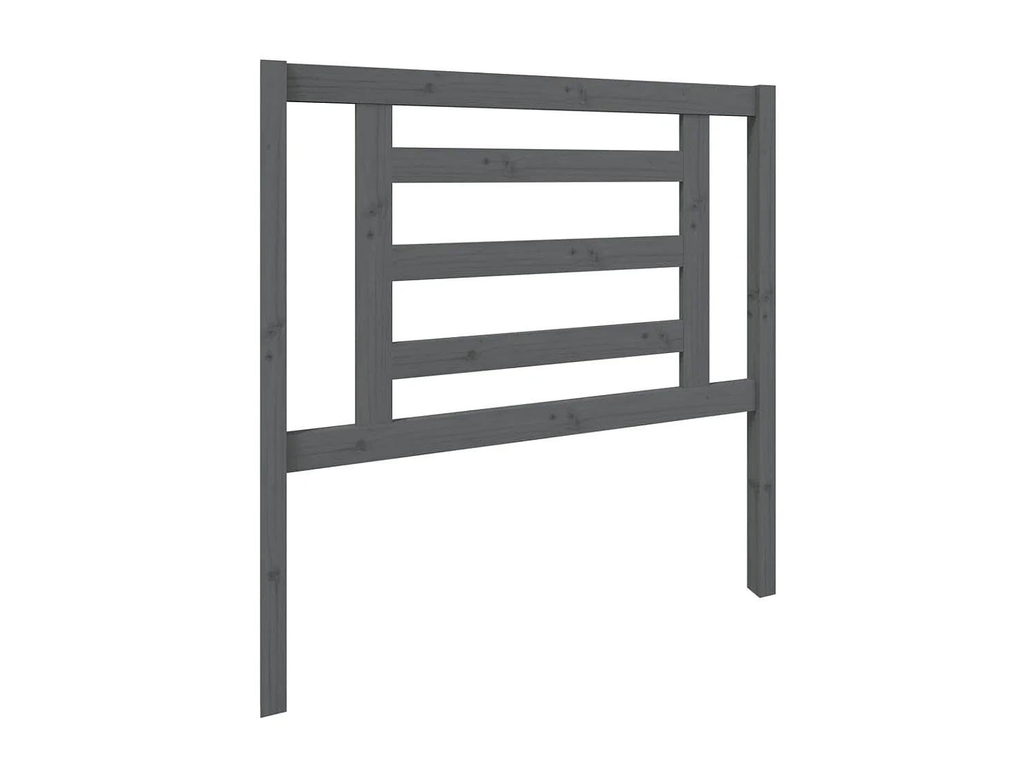 Tête de Lit | Panneau de tête pour lit Moderne Gris 96x4x100 cm Bois massif de pin