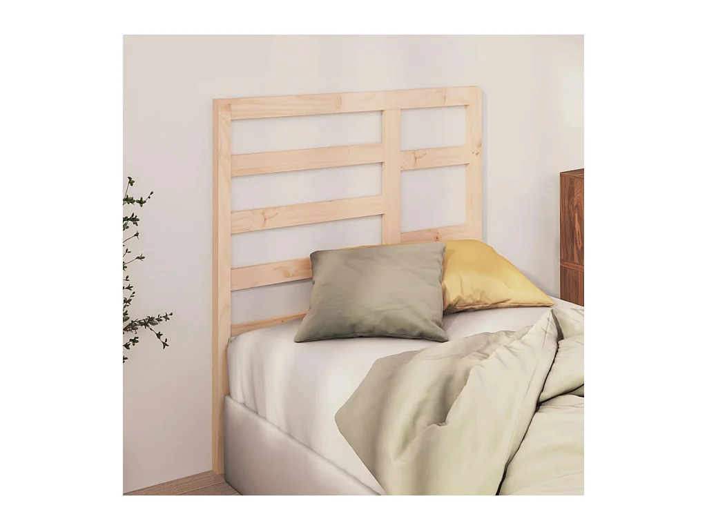 Cabecero de Cama | Cabezal de cama | Mueble de cabecero madera maciza de pino 96x4x104 cm