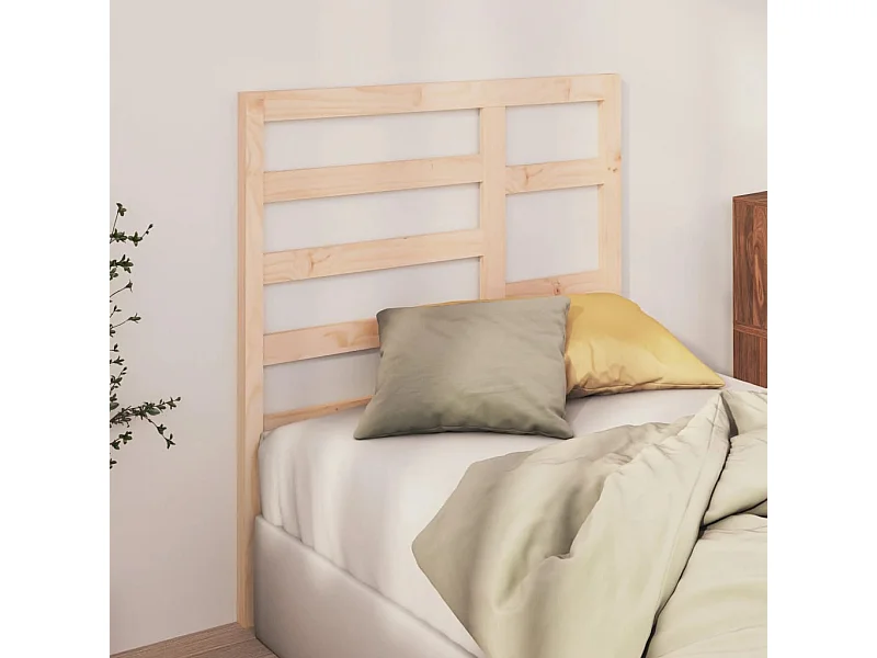 Tête de Lit | Panneau de tête pour lit Moderne 96x4x104 cm Bois massif de pin
