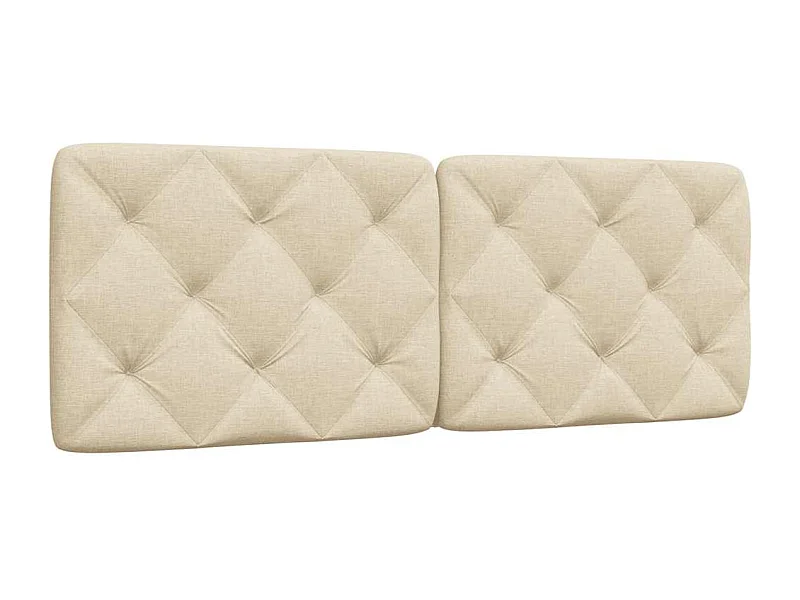 Cabecero de Cama | Cabezal de cama | Mueble de cabecero acolchado tela crema 120 cm
