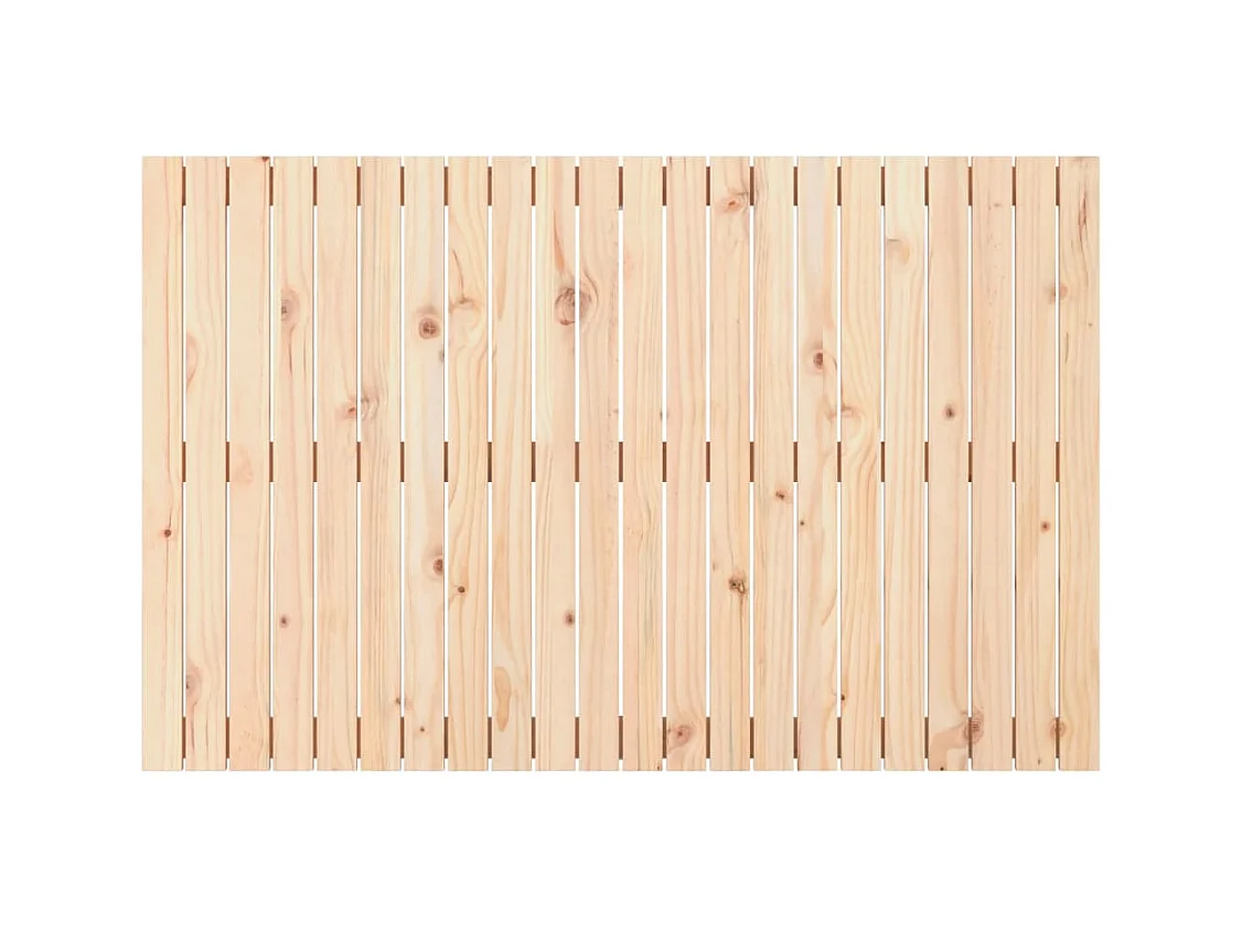 Cabecero de Cama | Cabezal de cama | Mueble de cabecero de pared madera maciza de pino 140x3x90 cm