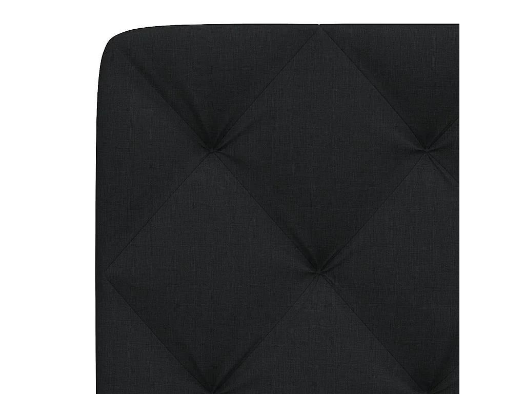 Tête de lit | Coussin de tête de lit | Tête de lit décoratif noir 200 cm tissu