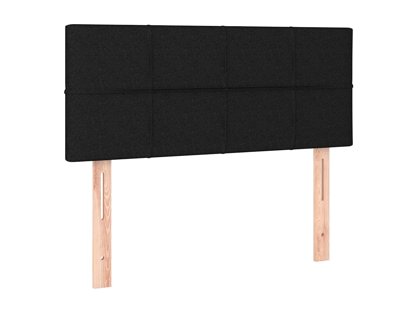 Hoofdbord | Hoofdeinde LED 90x5x78/88 cm stof zwart