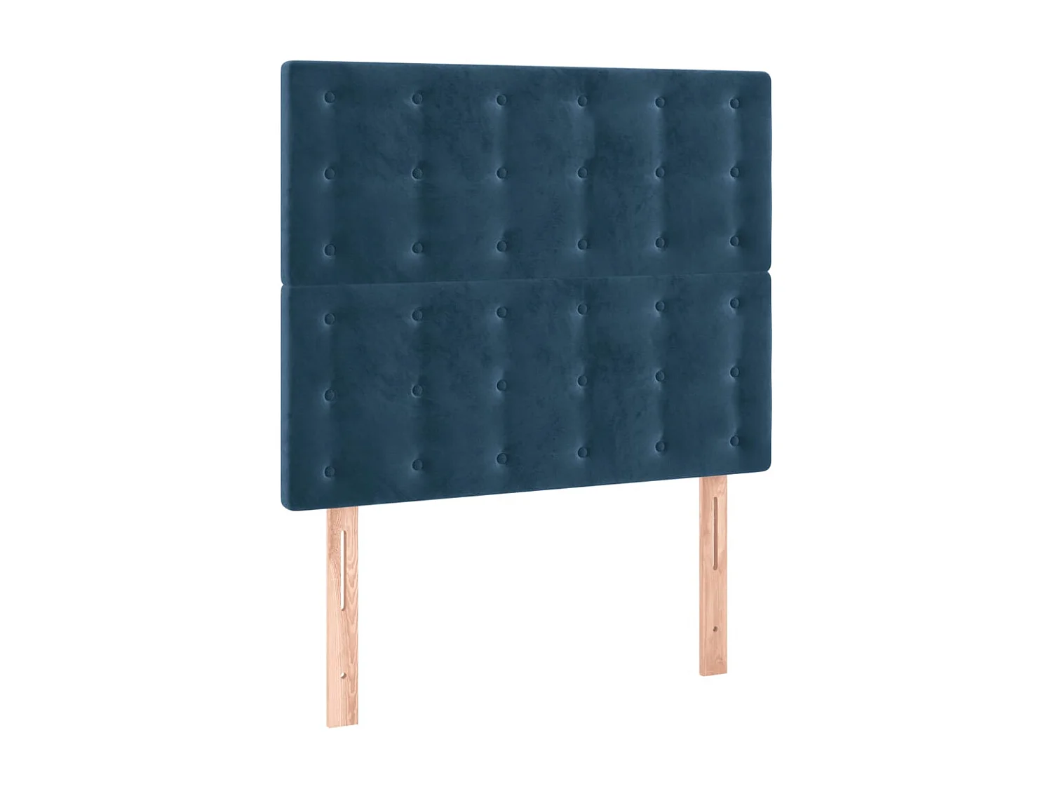 Hoofdbord | Hoofdeinde LED 80x5x118/128 cm fluweel donkerblauw