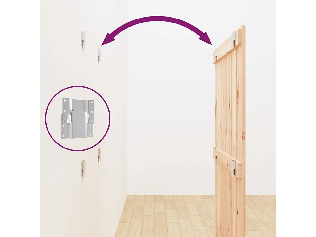 Tête de lit murale | Panneau de tête pour lit Moderne  82,5x3x110 cm Bois massif de pin