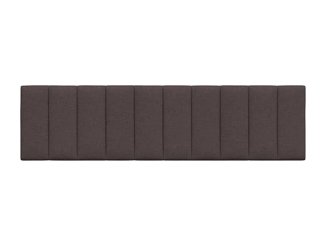 Cabecero de Cama | Cabezal de cama | Mueble de cabecero acolchado Hanko tela marrón oscuro 180 cm
