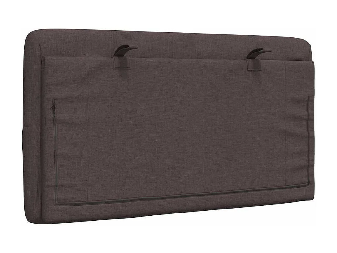 Cabecero de Cama | Cabezal de cama | Mueble de cabecero acolchado tela marrón oscuro 80 cm