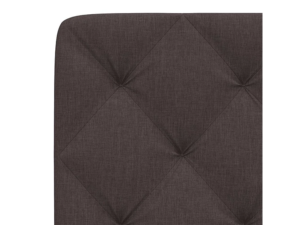 Cabecero de Cama | Cabezal de cama | Mueble de cabecero acolchado tela marrón oscuro 80 cm