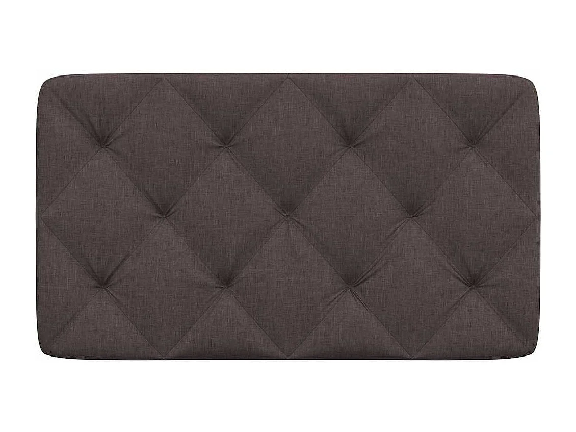 Tête de lit | Coussin de tête de lit | Tête de lit décoratif marron foncé 80 cm tissu