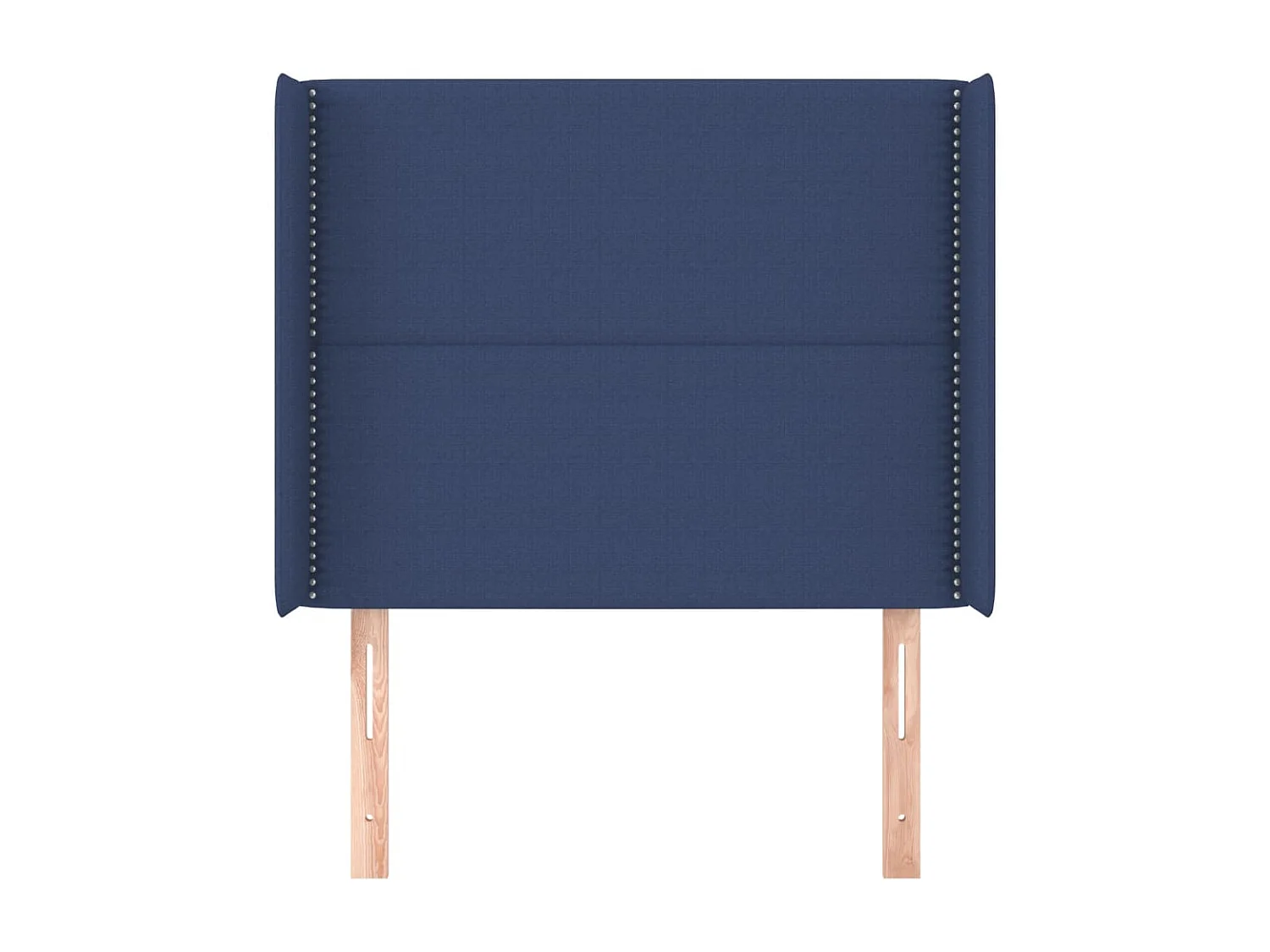 Tête de Lit | Panneau de tête pour lit Moderne avec oreilles Bleu 103x16x118/128 cm Tissu