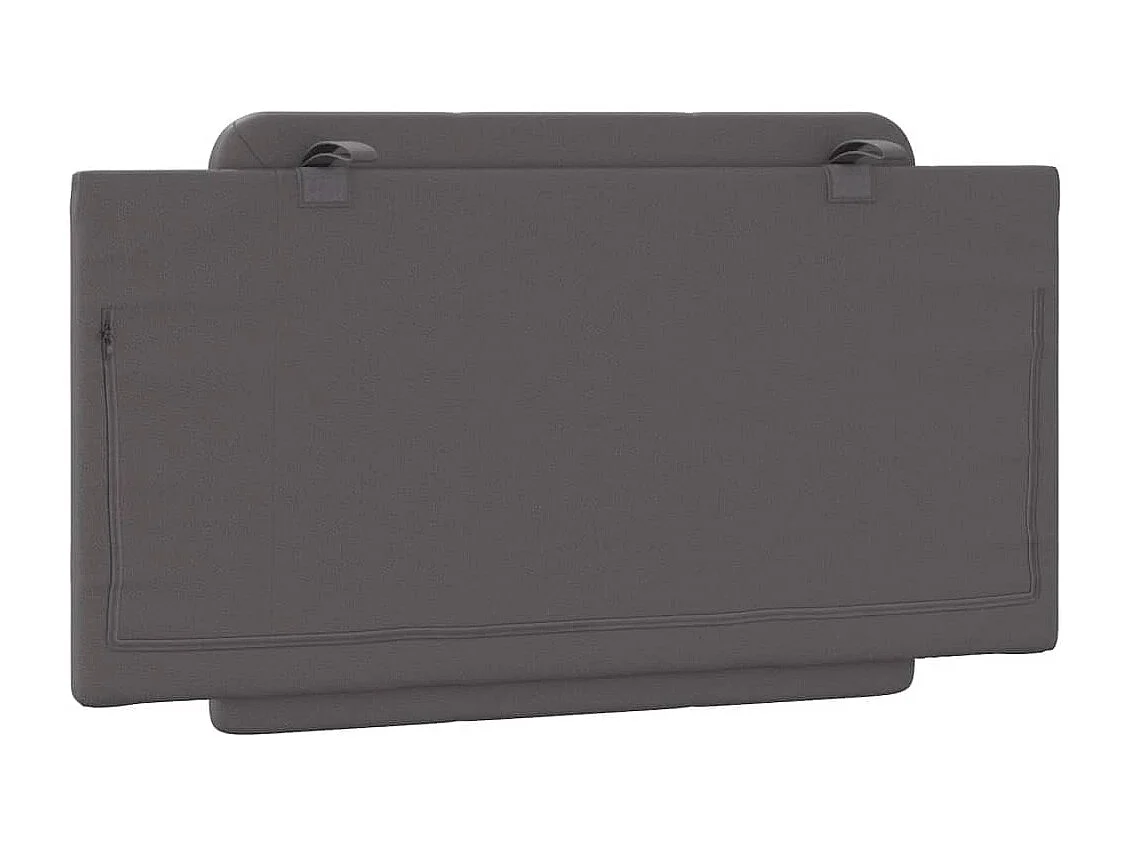 Tête de lit | Coussin de tête de lit | Tête de lit décoratif gris 100 cm similicuir