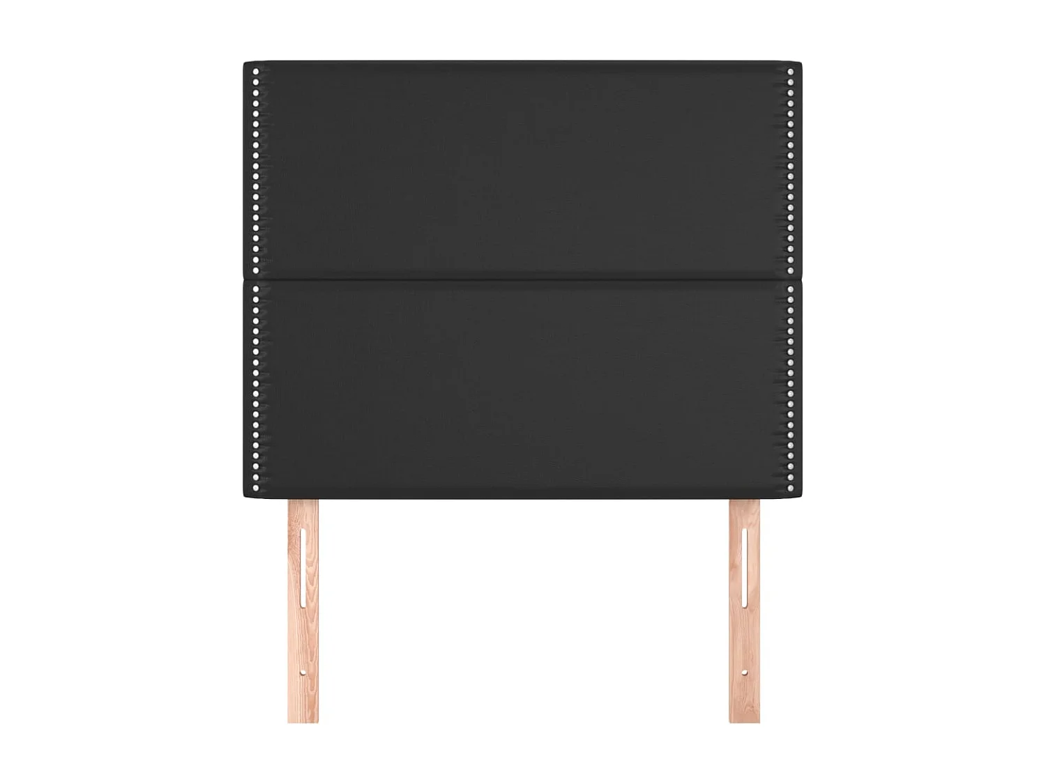 Têtes de lit | Panneaux de tête pour lit Moderne 2 pcs Noir 100x5x78/88 cm Similicuir