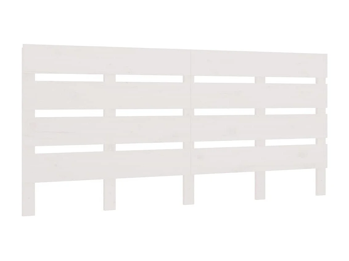 Mueble cabecero | Cabecero | Cabezal de cama madera maciza de pino blanco 180x3x80 cm