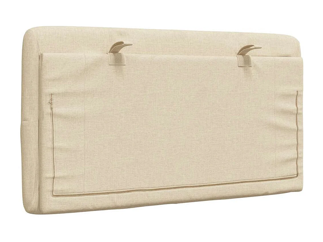 Tête de lit | Coussin de tête de lit | Tête de lit décoratif crème 90 cm tissu