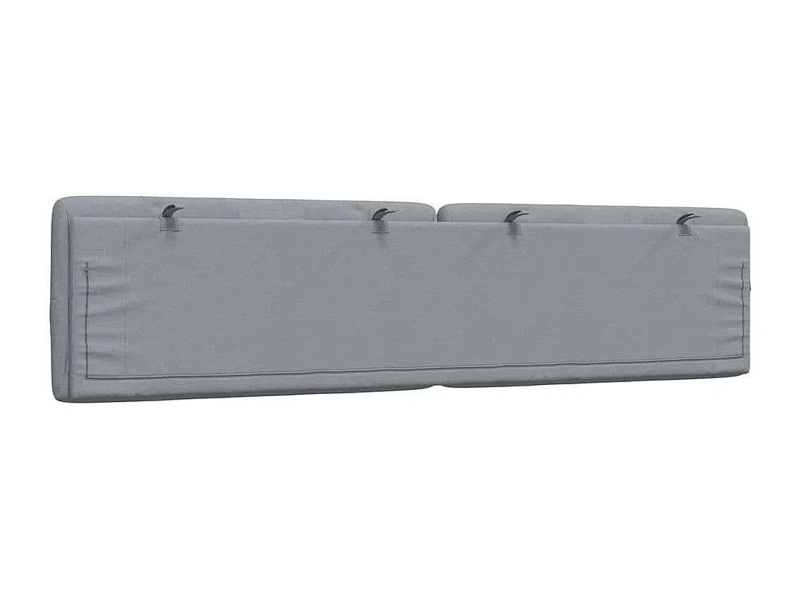 Cabecero de Cama | Cabezal de cama | Mueble de cabecero acolchado tela gris claro 200 cm