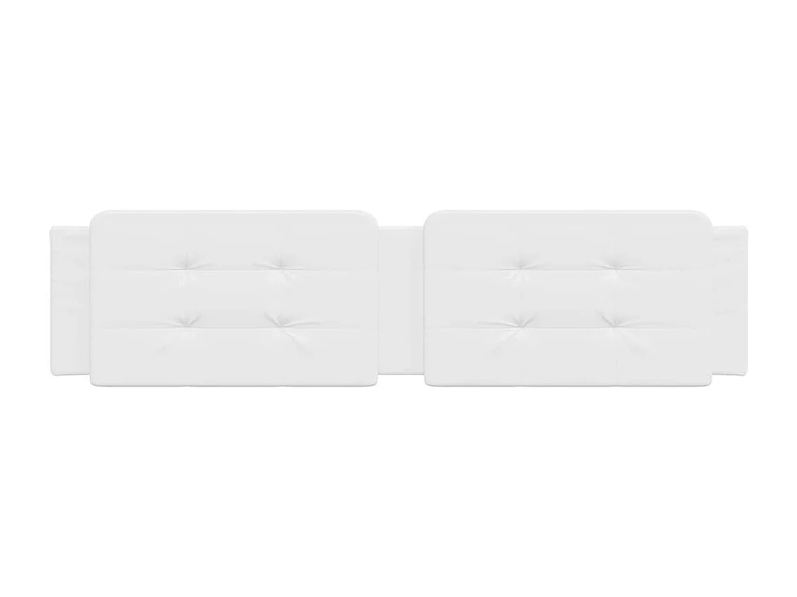 Tête de lit | Coussin de tête de lit | Tête de lit décoratif blanc 200 cm similicuir