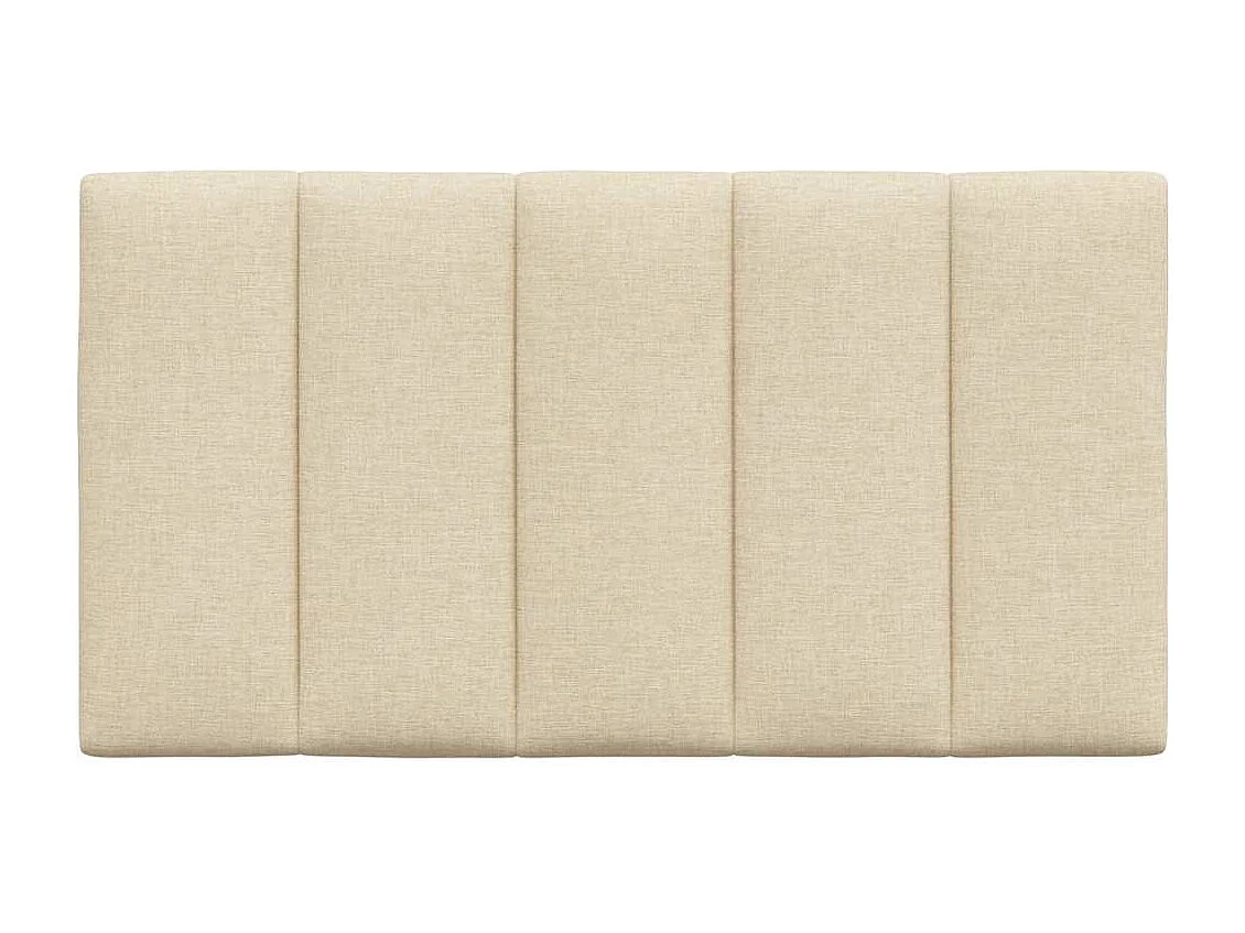 Cabecero de Cama | Cabezal de cama | Mueble de cabecero acolchado Hanko tela crema 90 cm