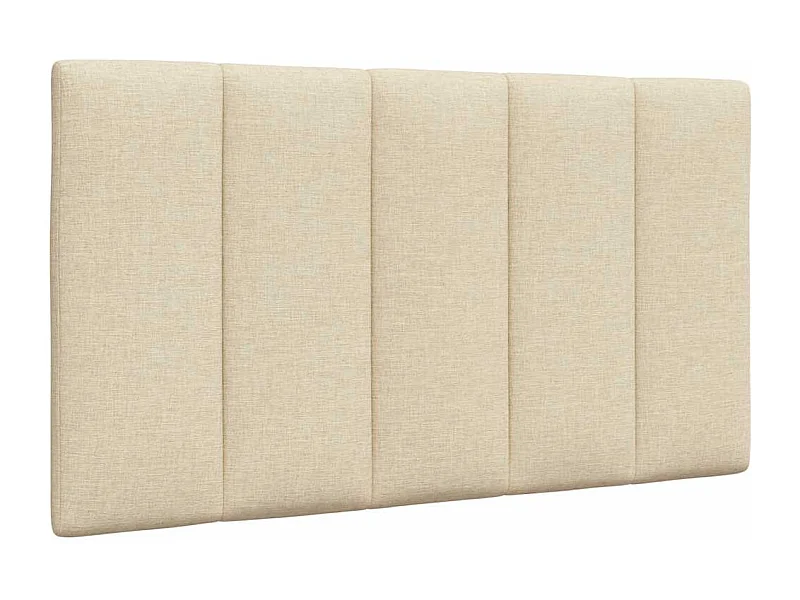 Cabecero de Cama | Cabezal de cama | Mueble de cabecero acolchado Hanko tela crema 90 cm