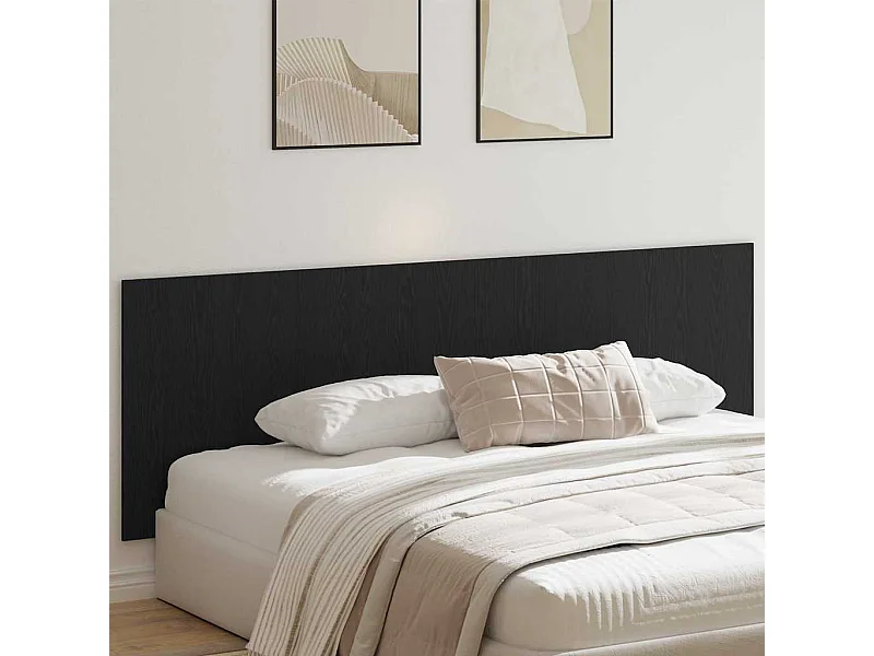 Cabecero | Cabezal de Cama | Mueble cabecero Roble negro 240 x 1.5 x 80 cm Madera contrachapada