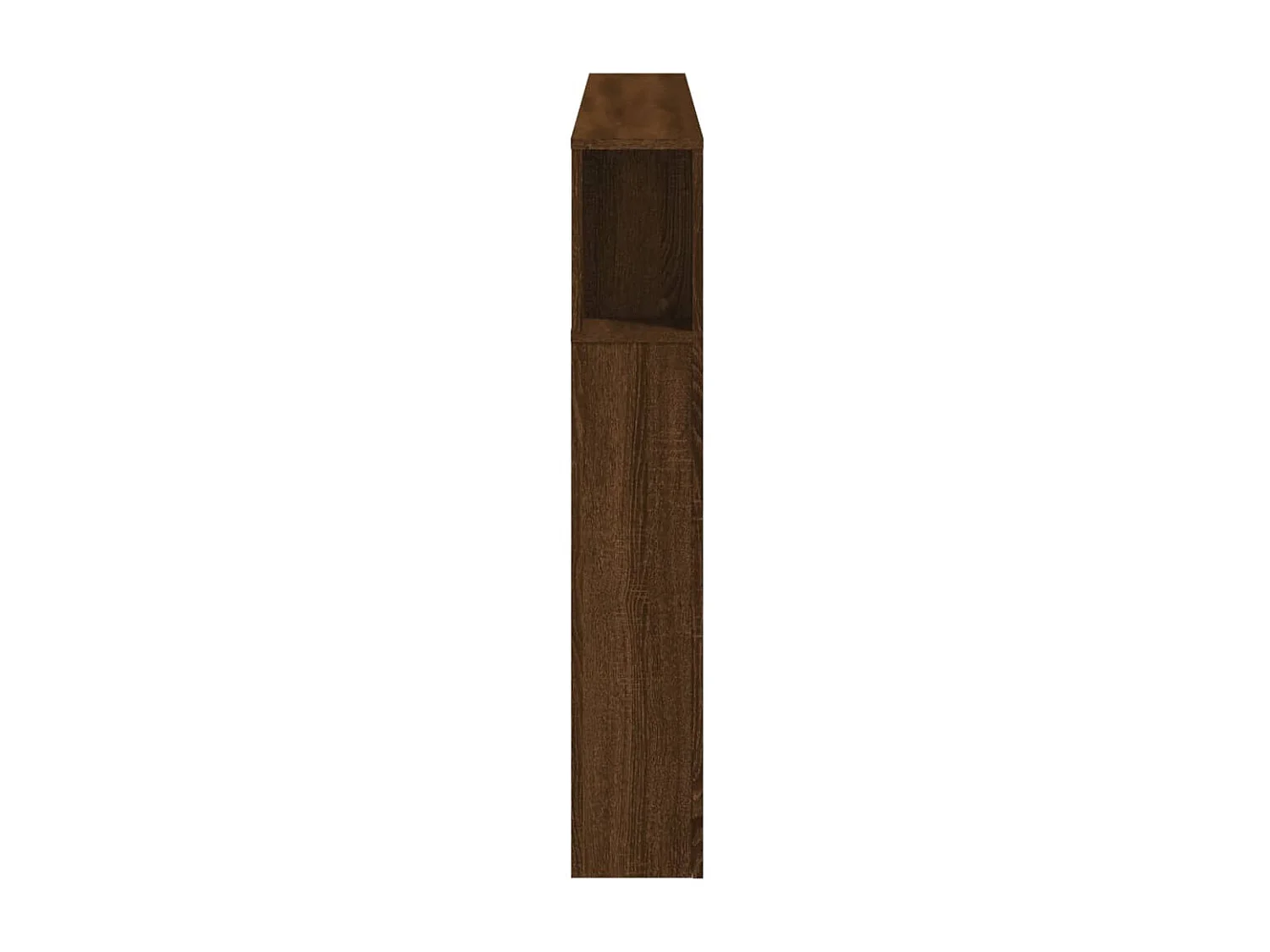 Tête de Lit | Panneau de tête pour lit Moderne à LED chêne marron 160x18,5x103,5cm bois ingénierie