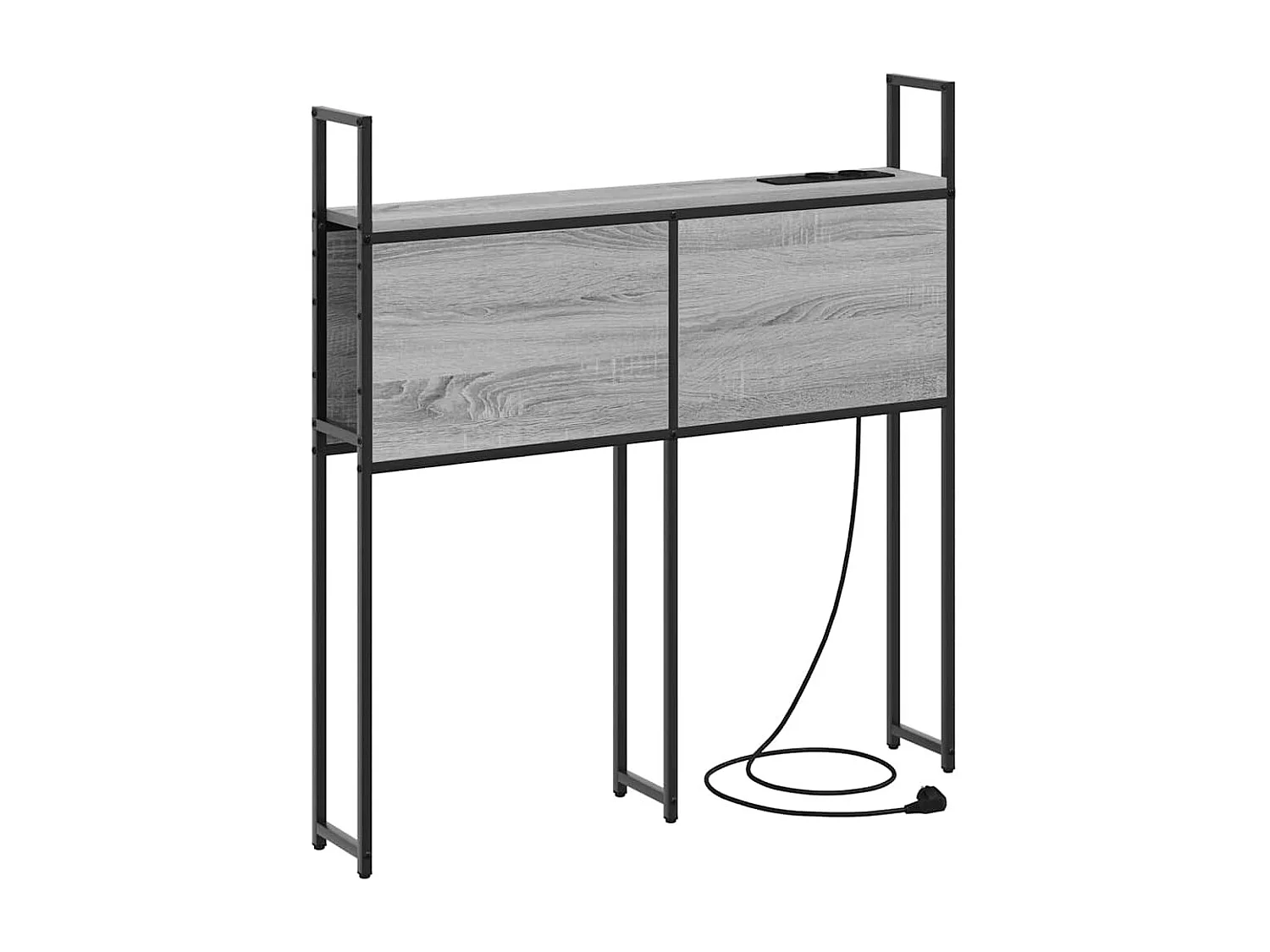 Tête de Lit de rangement | Panneau de tête pour lit Sonoma gris 75 cm Bois d'ingénierie