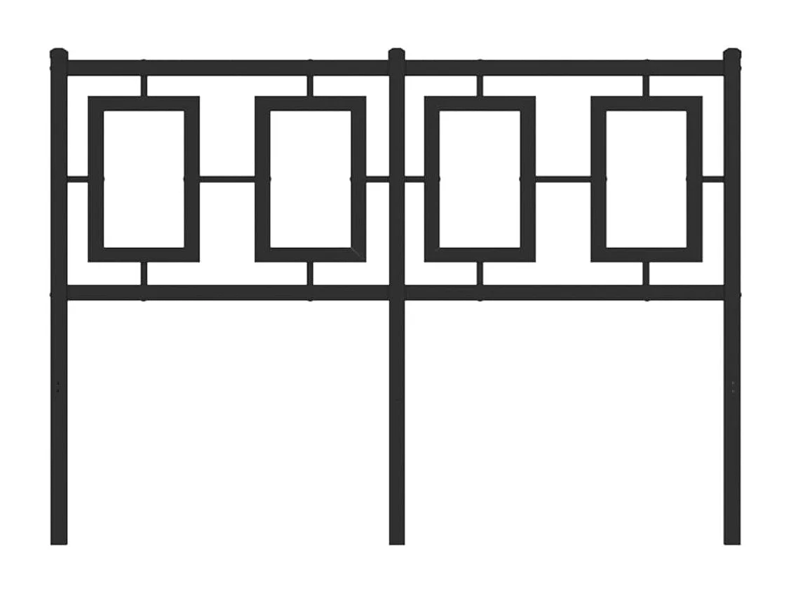 Tête de Lit | Panneau de tête pour lit Moderne métal noir 120 cm