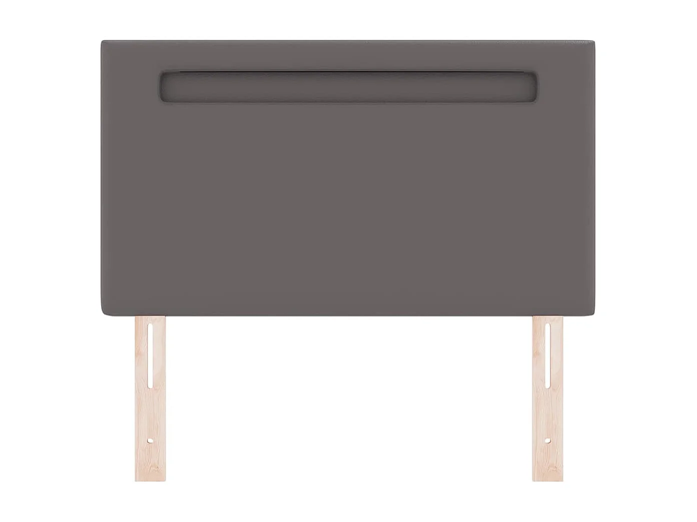 Tête de lit Montage mural | Panneau de tête pour lit Moderne  avec tête de lit Gris 90 cm PVC