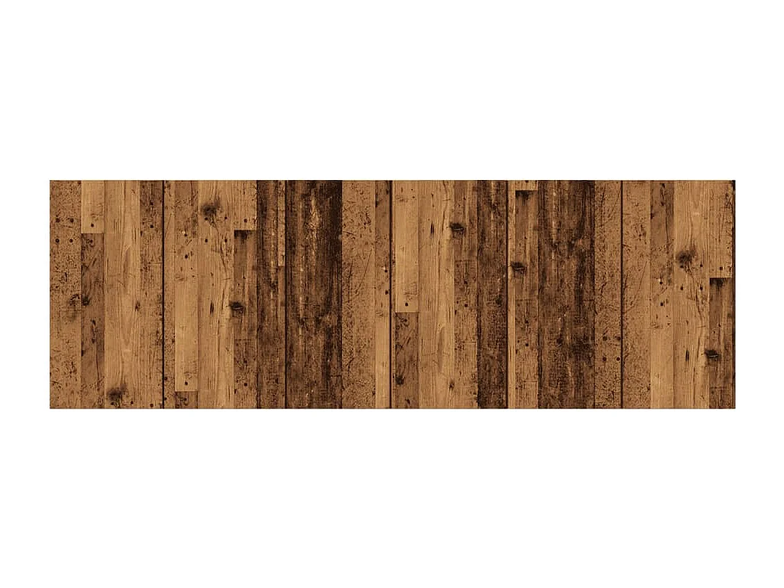 Mueble cabecero | Cabezal de cama | Cabecero de pared madera ingeniería envejecida 240x1,5x80 cm