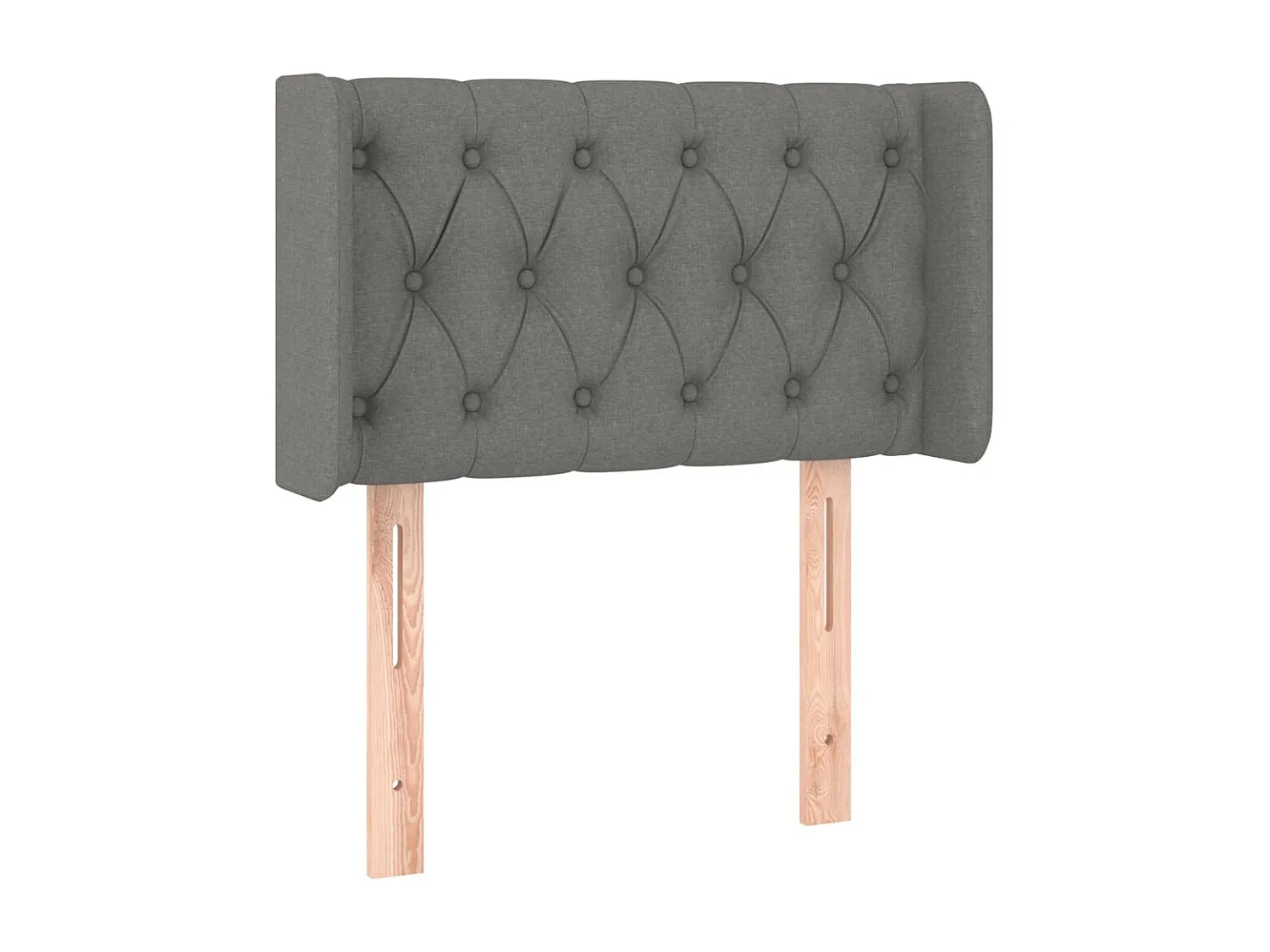 Hoofdbord | Hoofdeinde LED 83x16x78/88 cm stof donkergrijs
