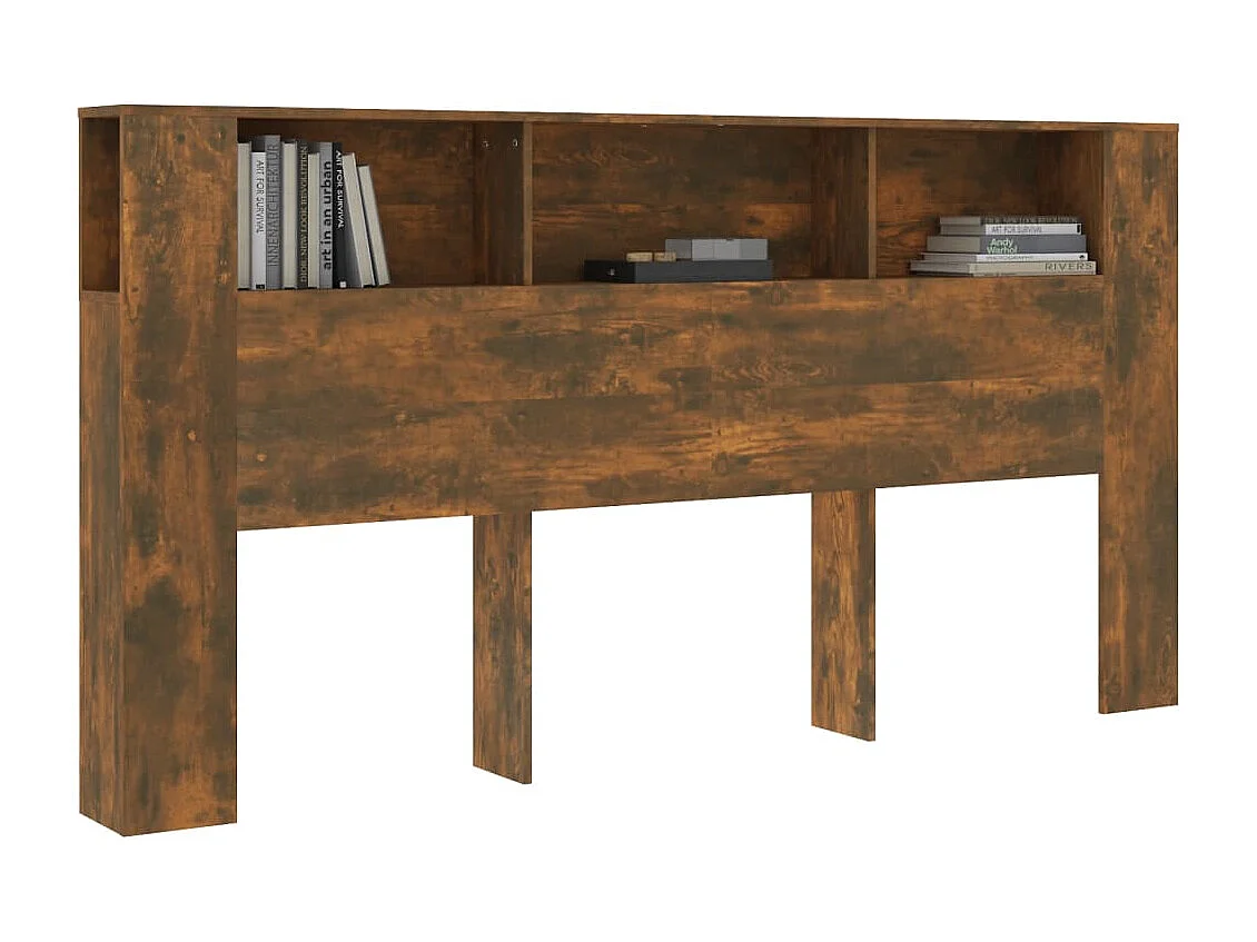 Tête de Lit avec rangement | Armoire de tête de lit 200x18,5x104,5 cm bois d'ingénierie