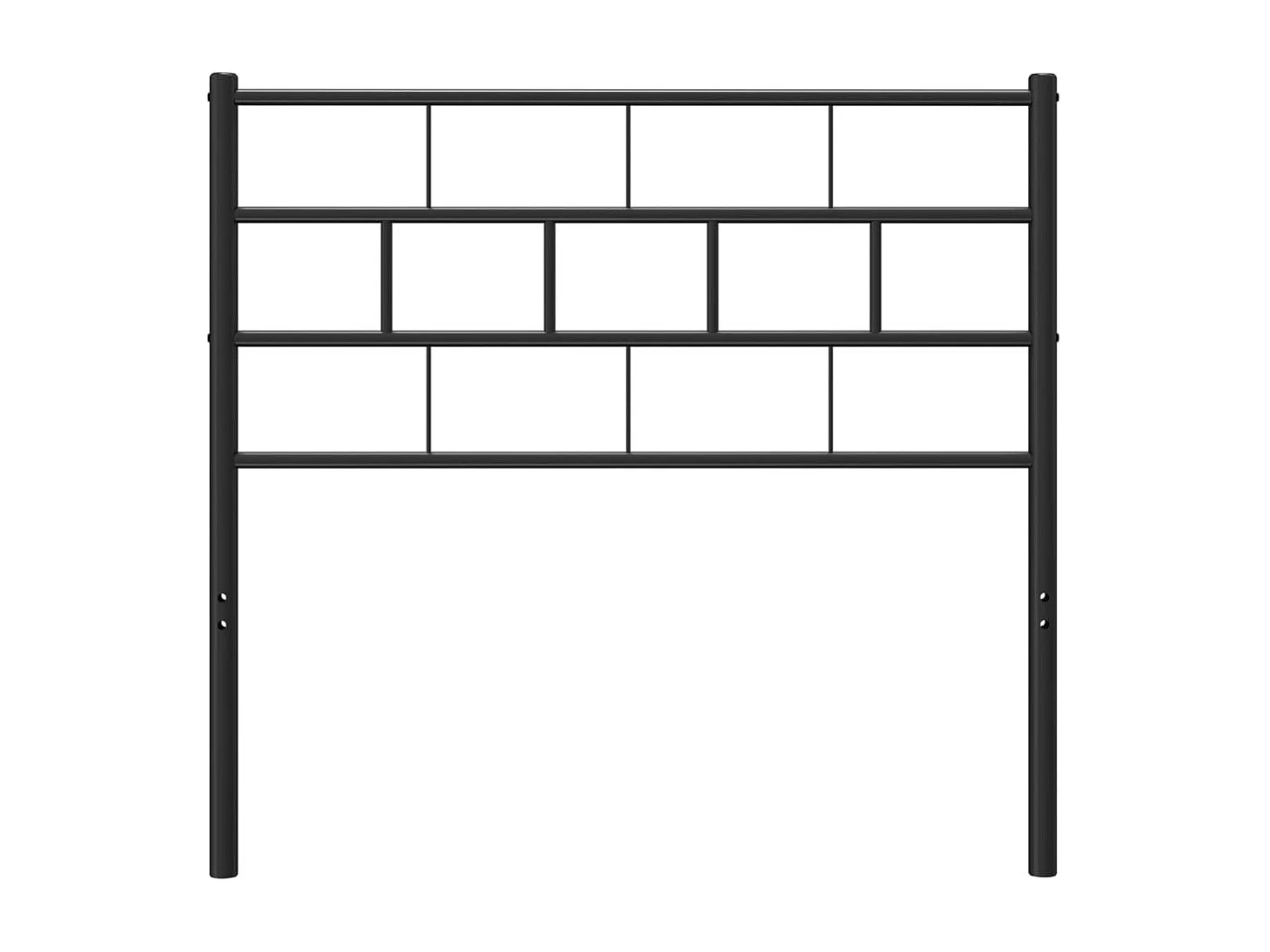 Mueble cabecero | Cabezal de cama | Cabecero de metal negro 80 cm