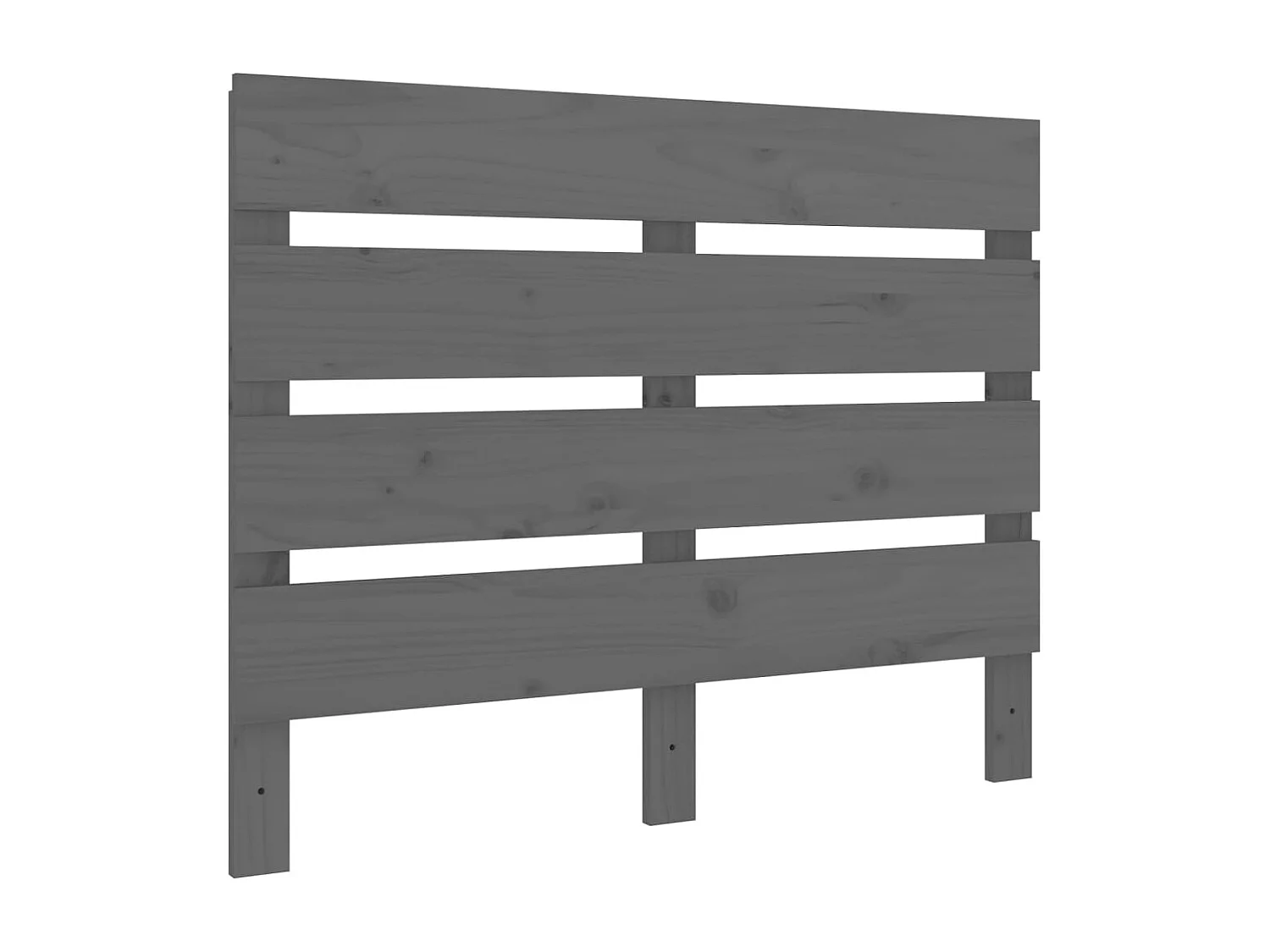 Hoofdbord | Hoofdeinde 100x3x80 cm massief grenenhout grijs