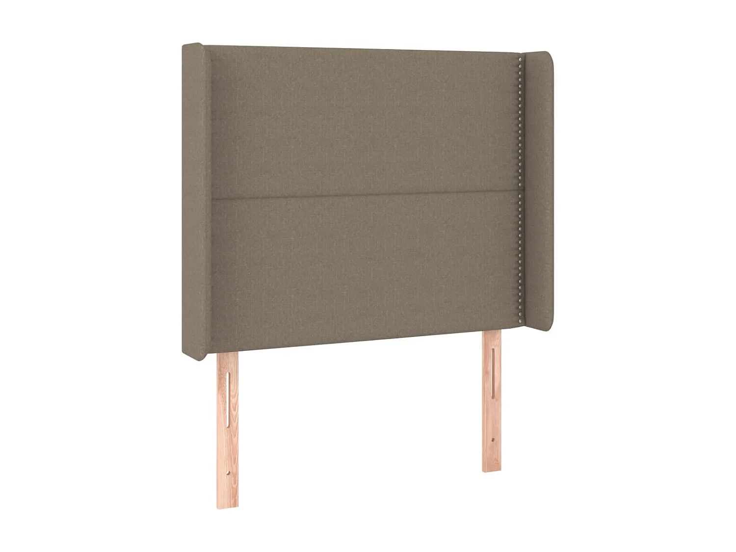 Tête de Lit | Panneau de tête pour lit Moderne à LED Taupe 93x16x118/128 cm Tissu