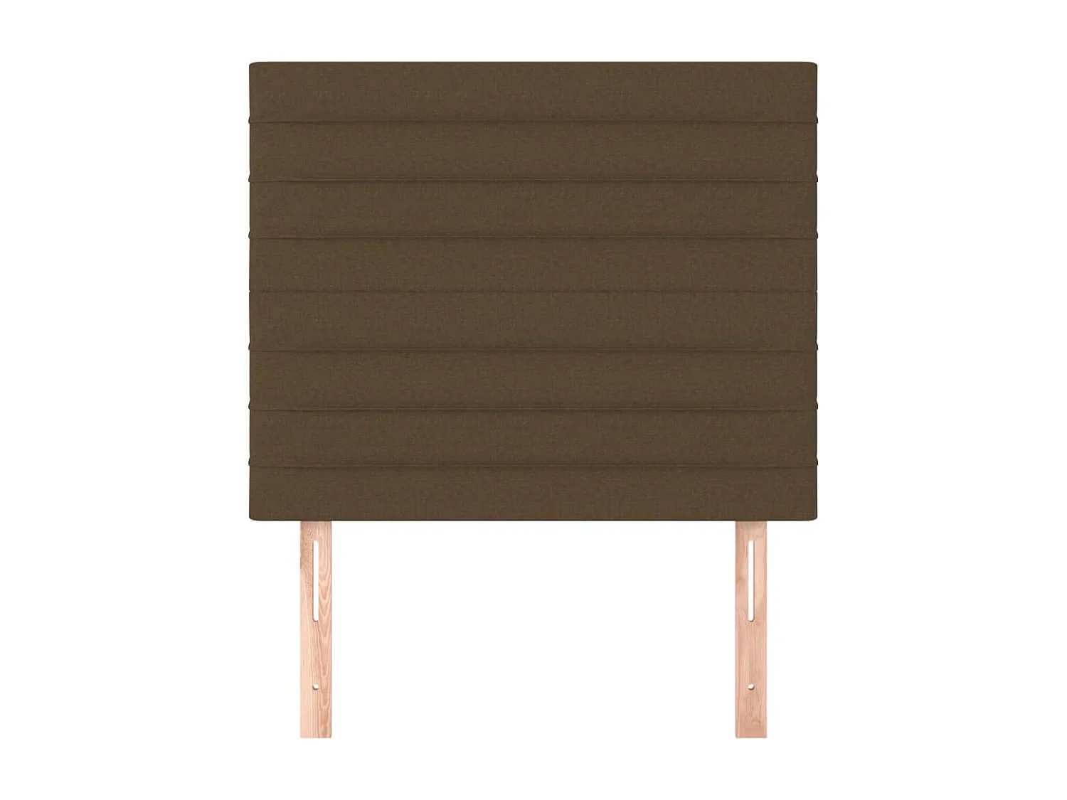 Cabeceros | Cabezal de cama | Mueble de cabecero 2 unidades de tela marrón oscuro 90x5x78/88 cm