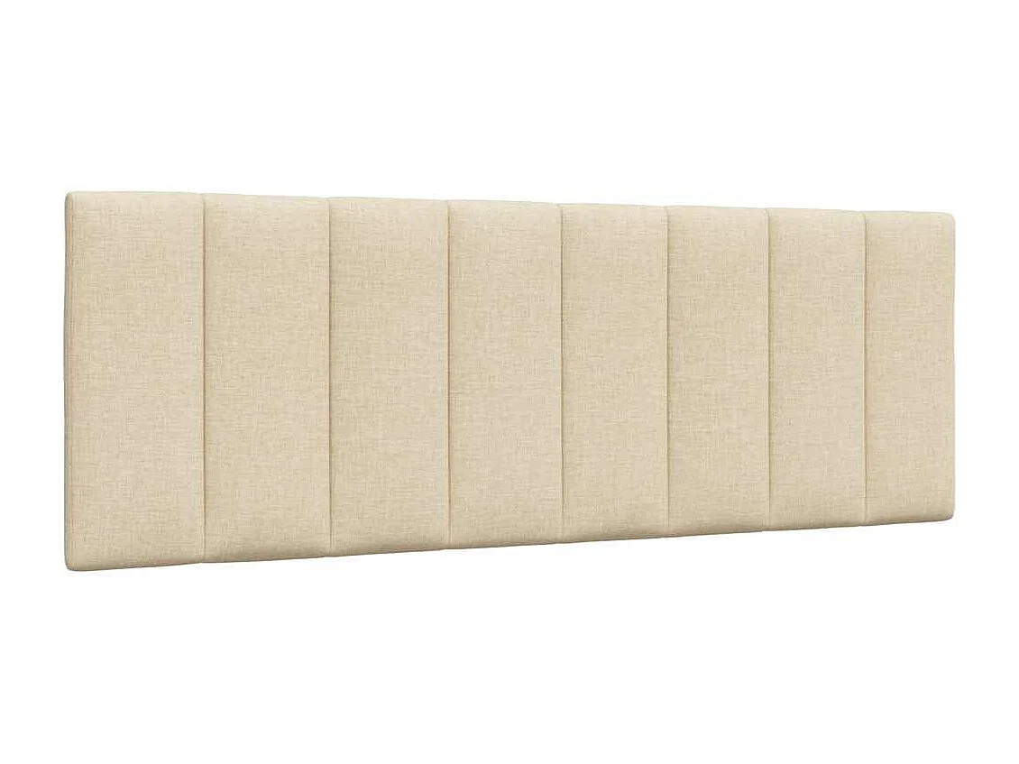 Cabecero de Cama | Cabezal de cama | Mueble de cabecero acolchado Hanko tela crema 140 cm