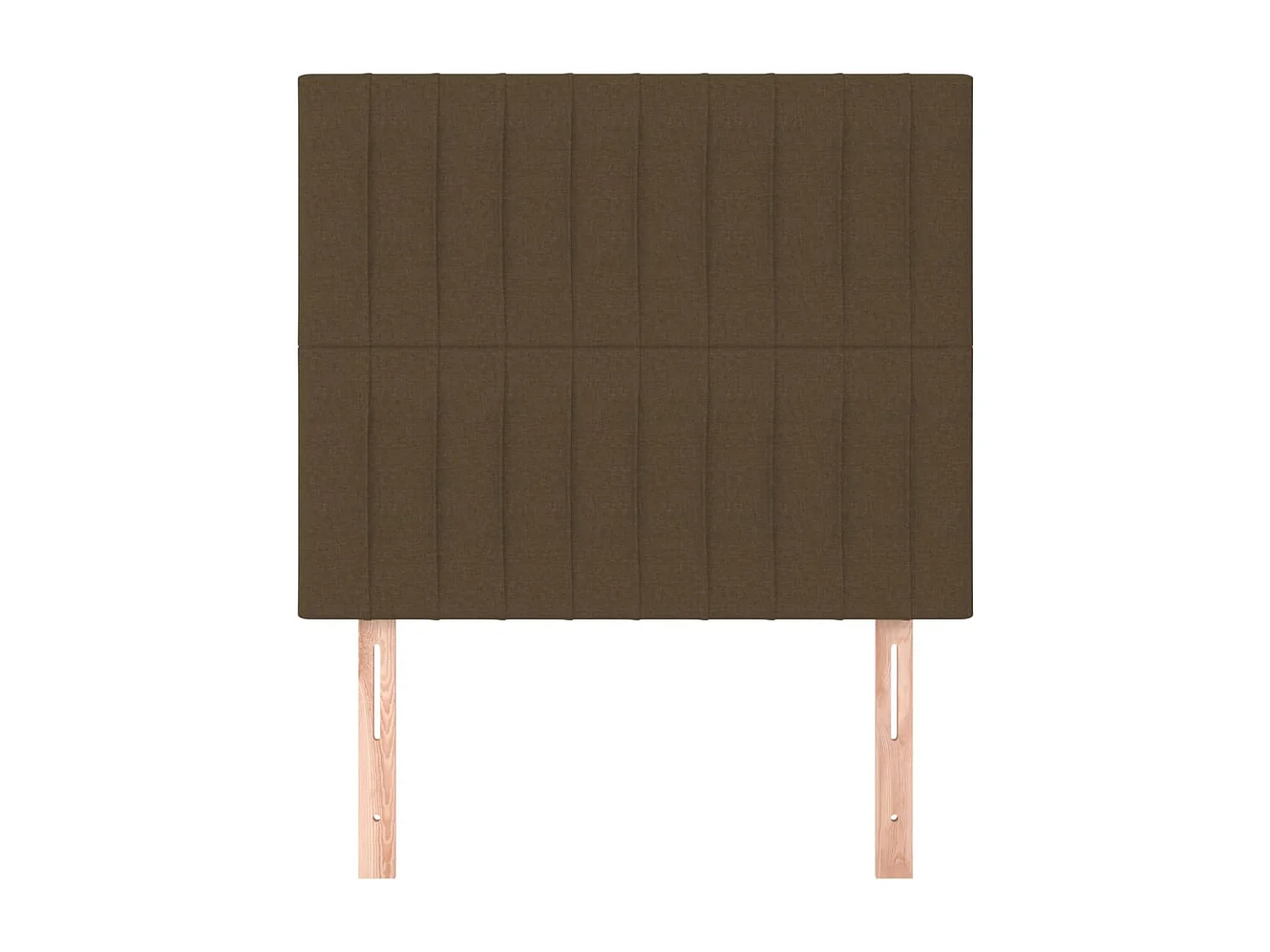 Cabeceros | Cabezal de cama | Mueble de cabecero 2 unidades de tela marrón oscuro 80x5x78/88 cm