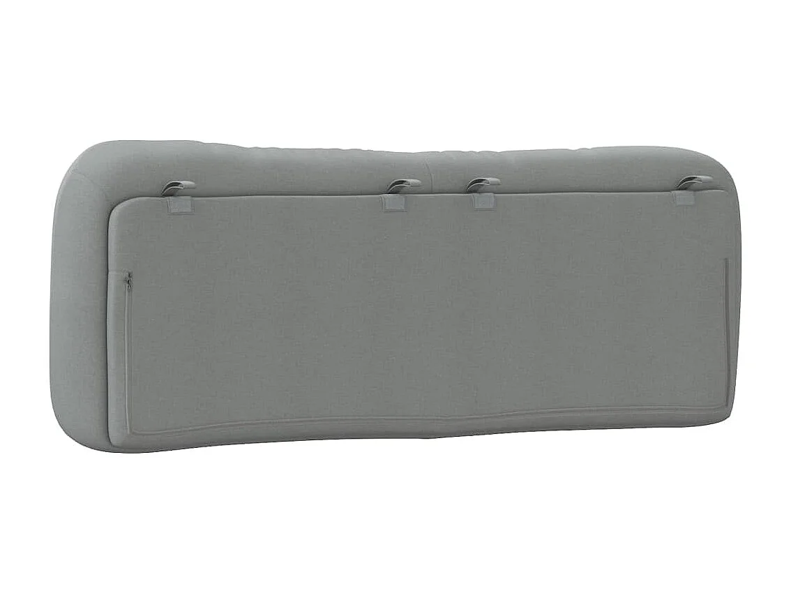 Tête de lit | Coussin de tête de lit | Tête de lit décoratif gris clair 120 cm tissu