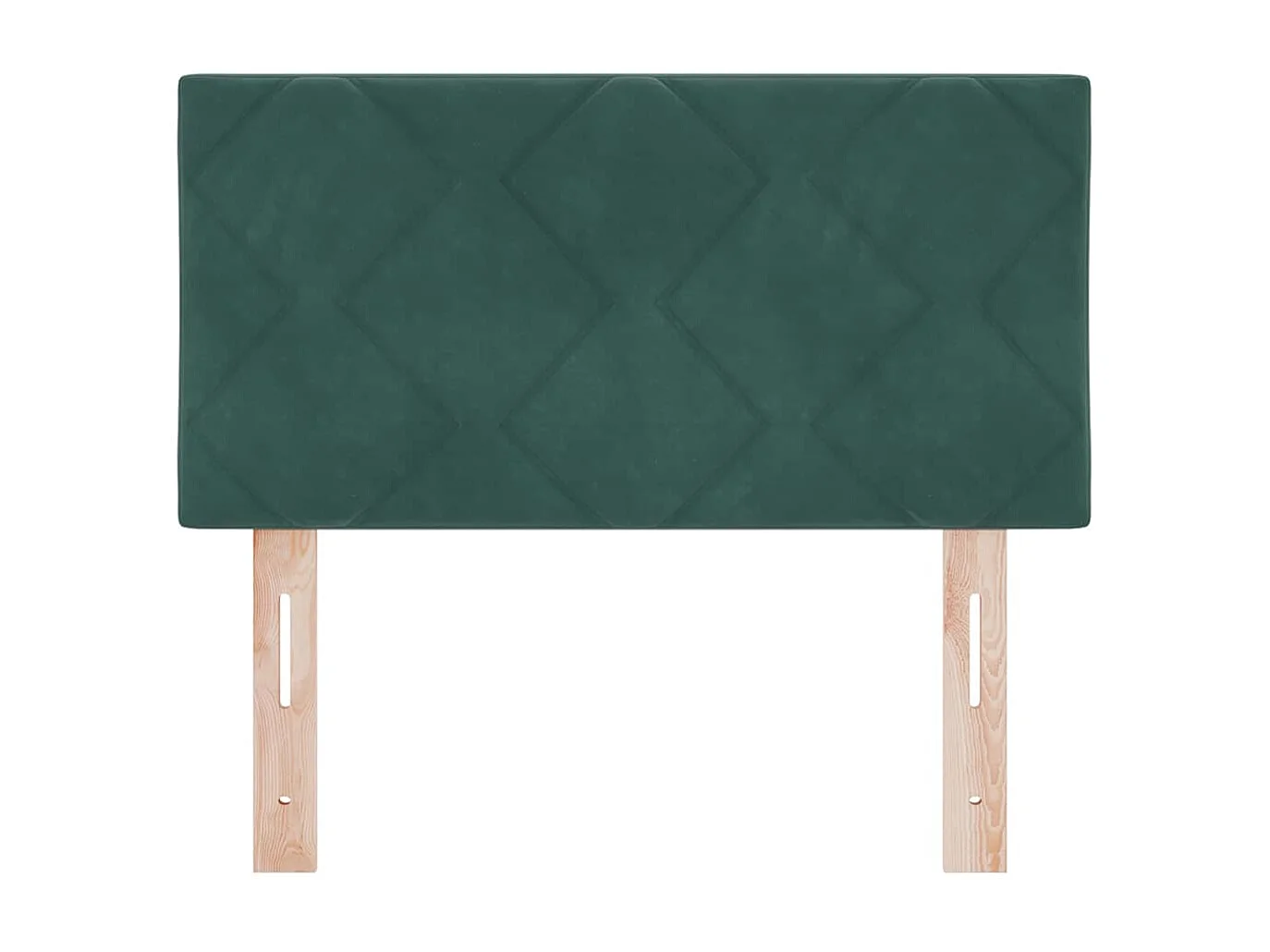 Mueble cabecero | Cabecero | Cabezal de cama LED Geométrico Manual Verde oscuro 80 cm Terciopelo